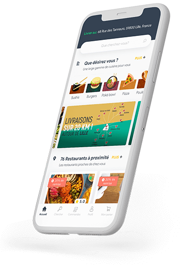Application de livraison de repas>